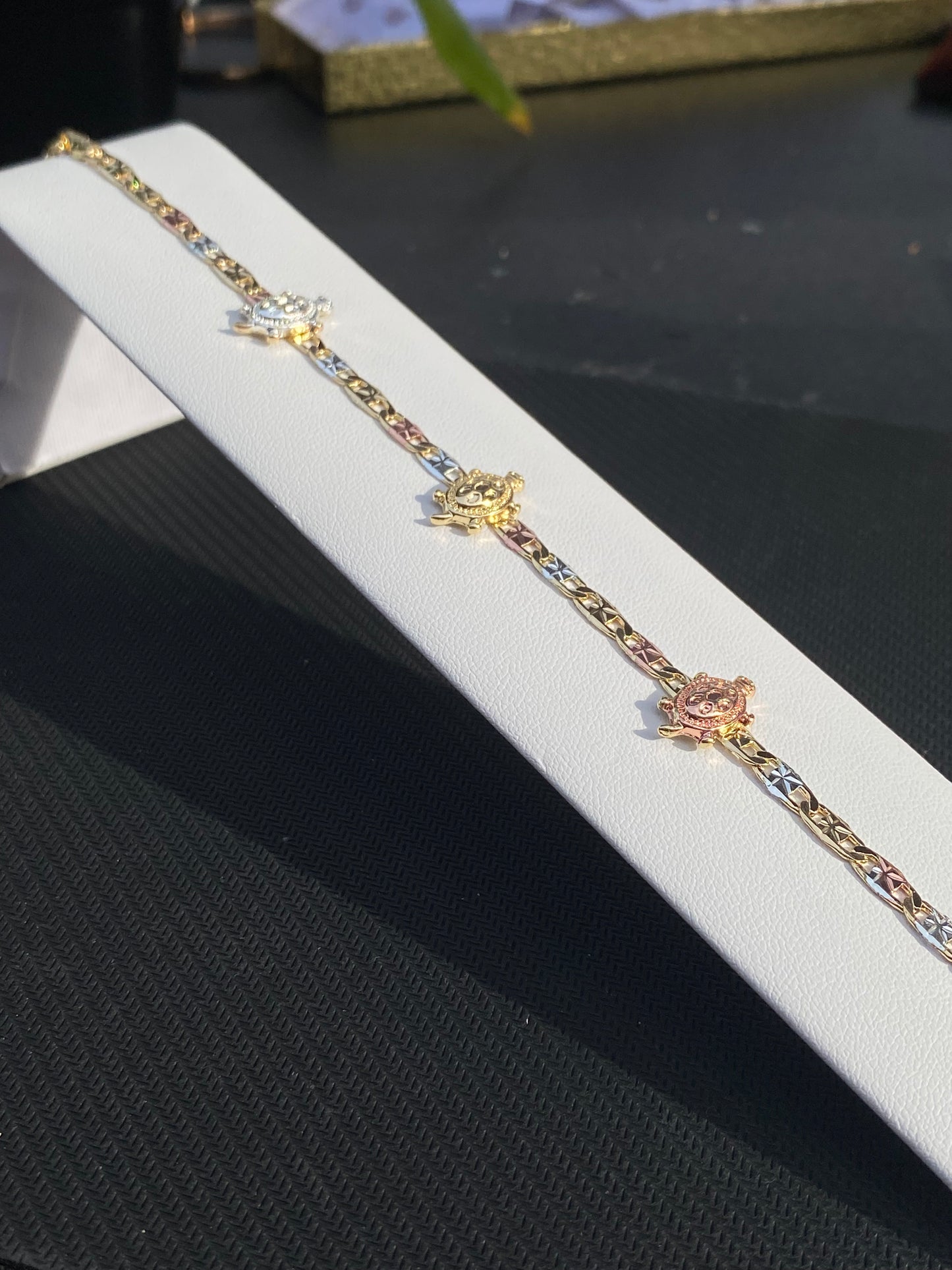 3 Toned Turtle Bracelet