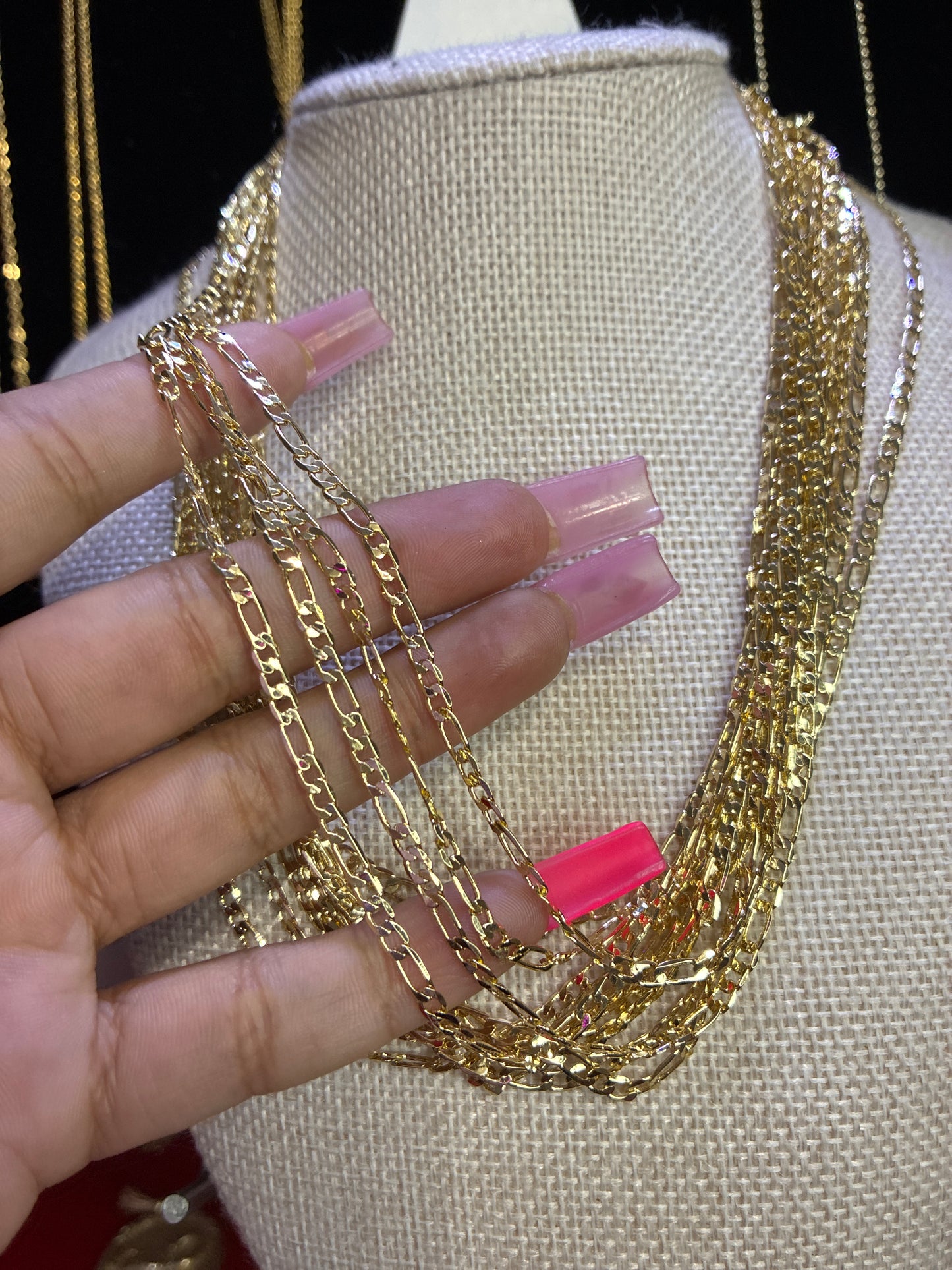 3mm Fígaro “18 necklace