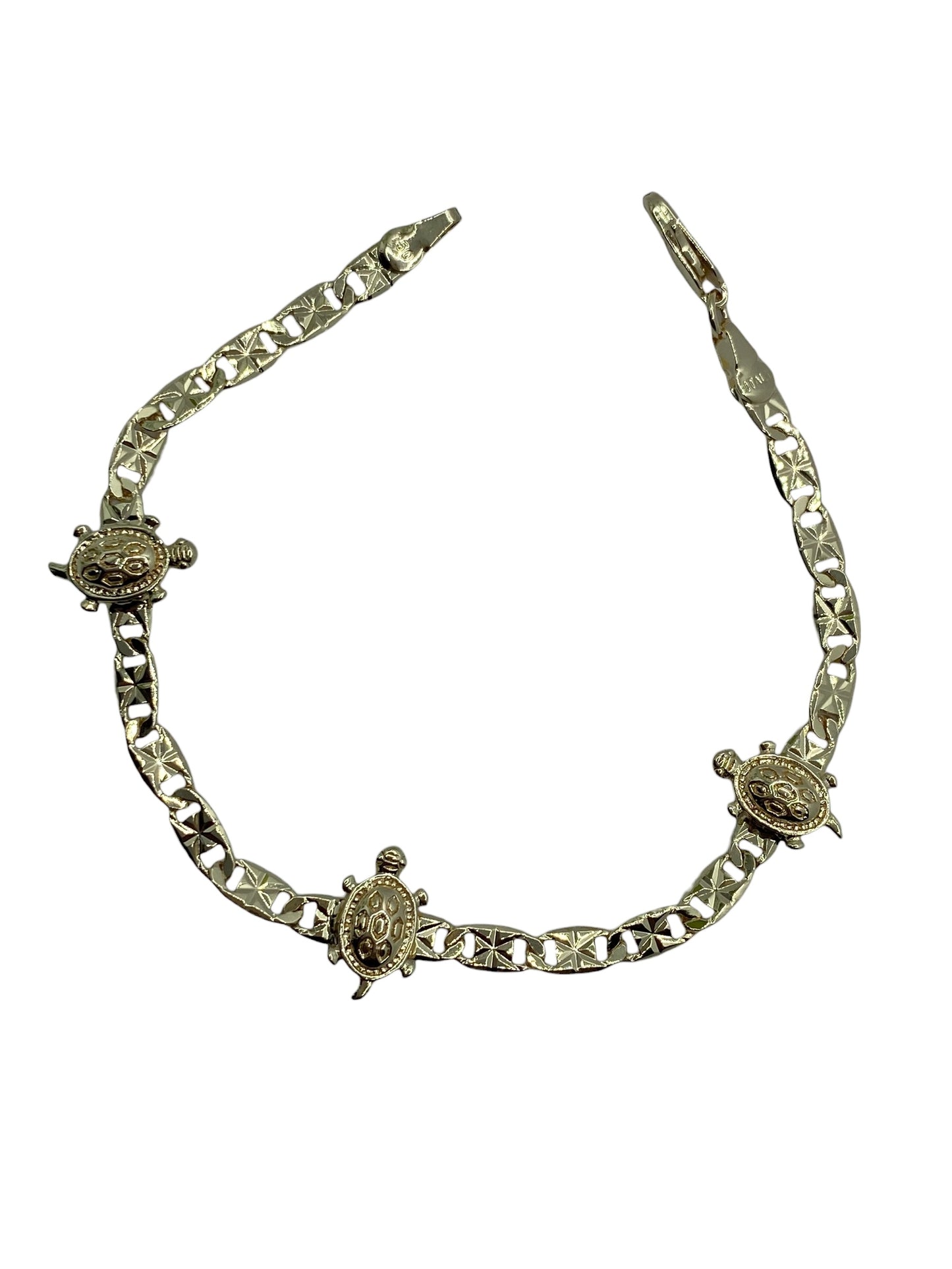 Turtle 14 Gold Plates Bracelet
