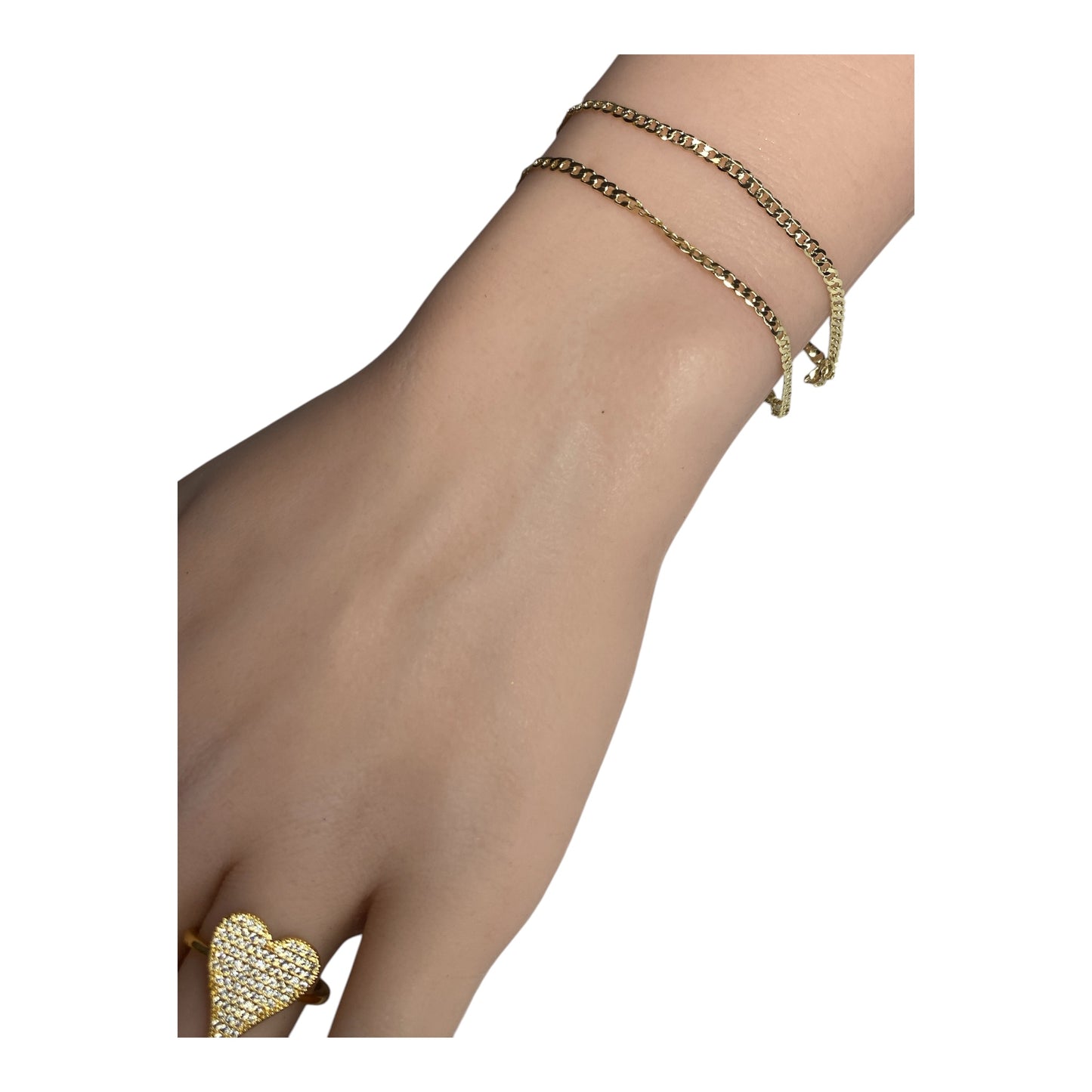 1.5 mm Cuban link Bracelet