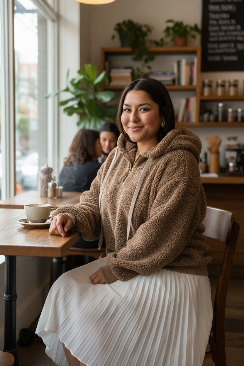 Warm Plush Pullover Hoodie