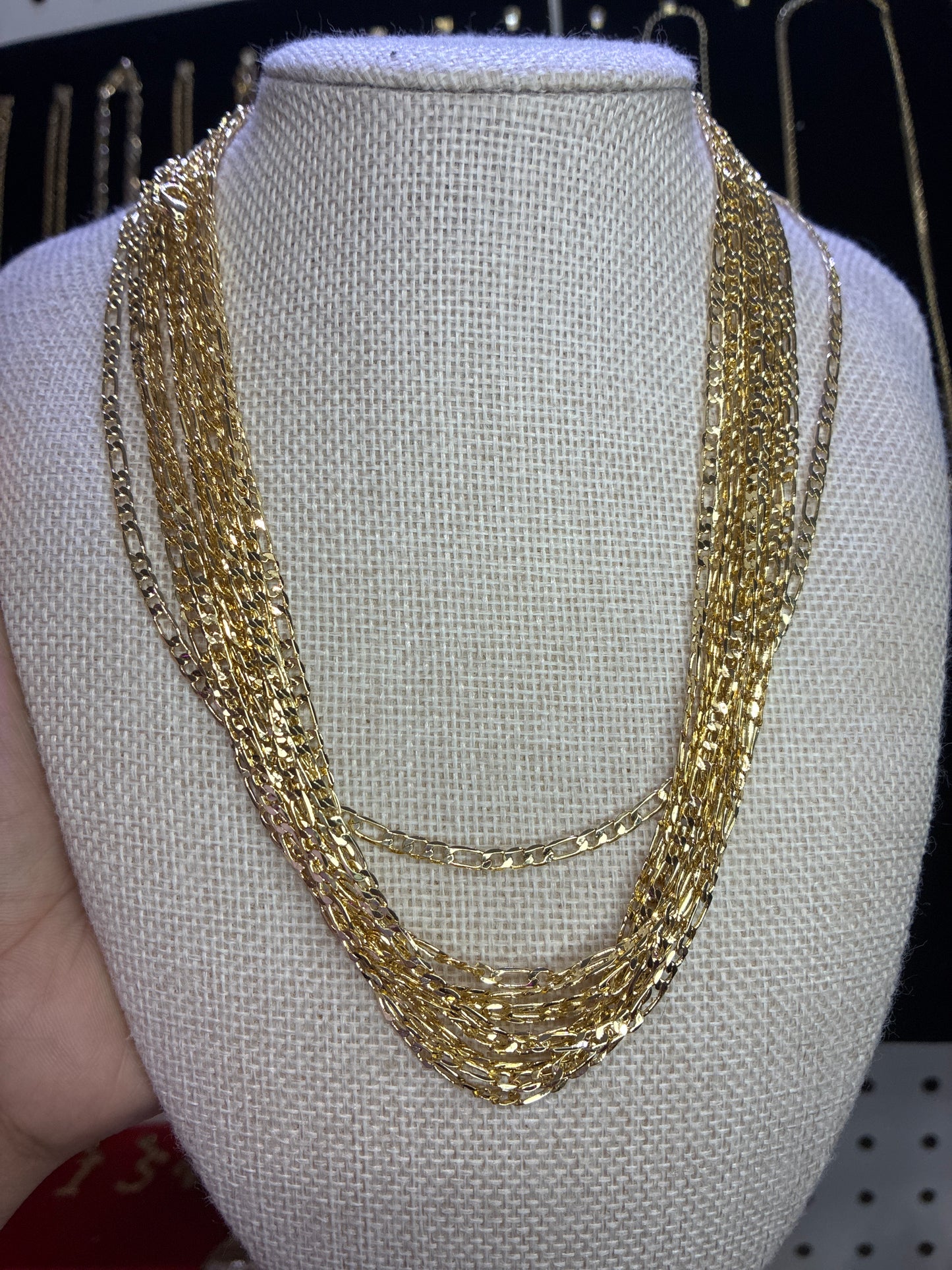 3mm Fígaro “18 necklace