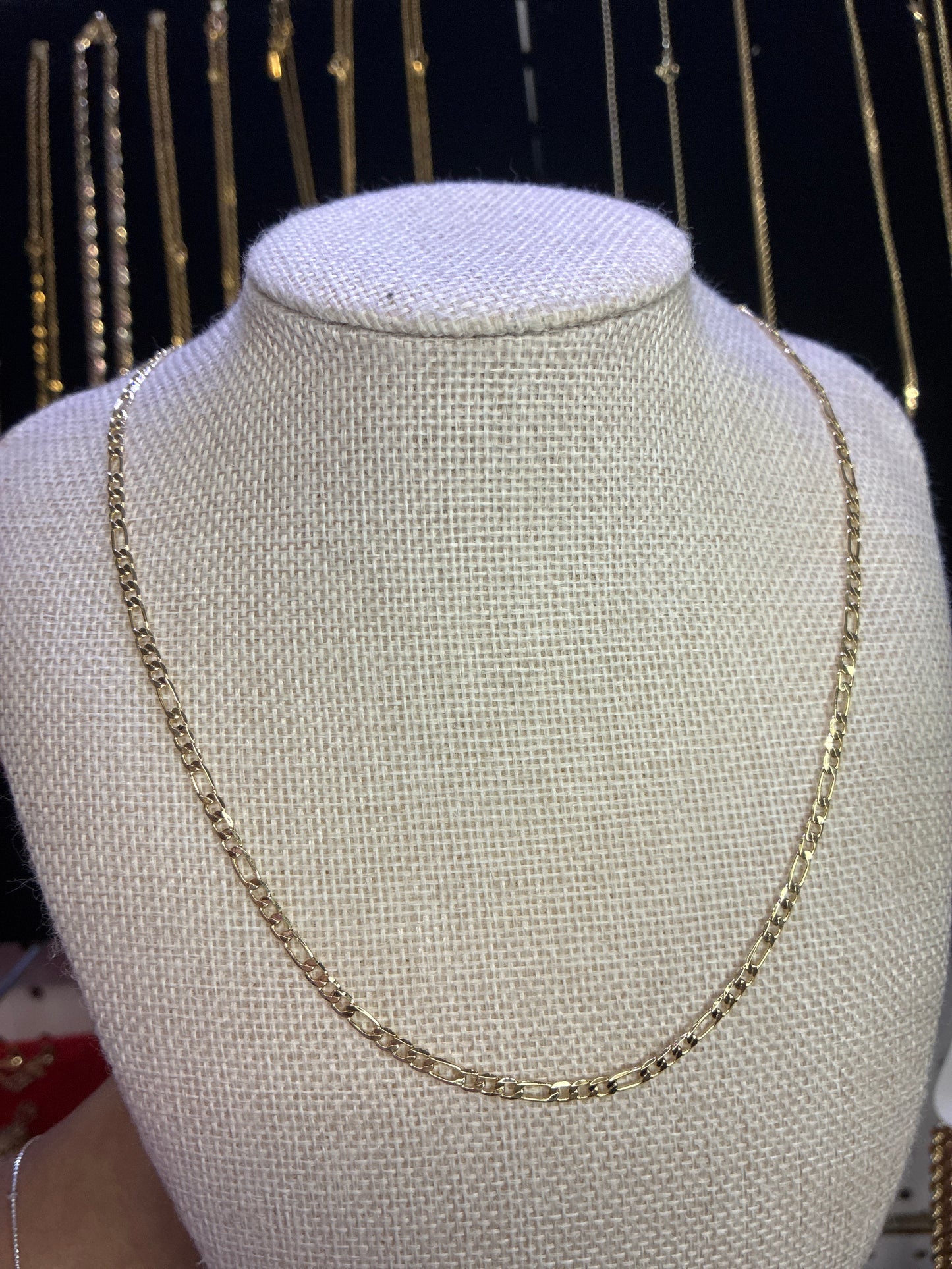 3mm Fígaro “18 necklace