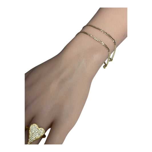 1.5 mm Cuban link Bracelet