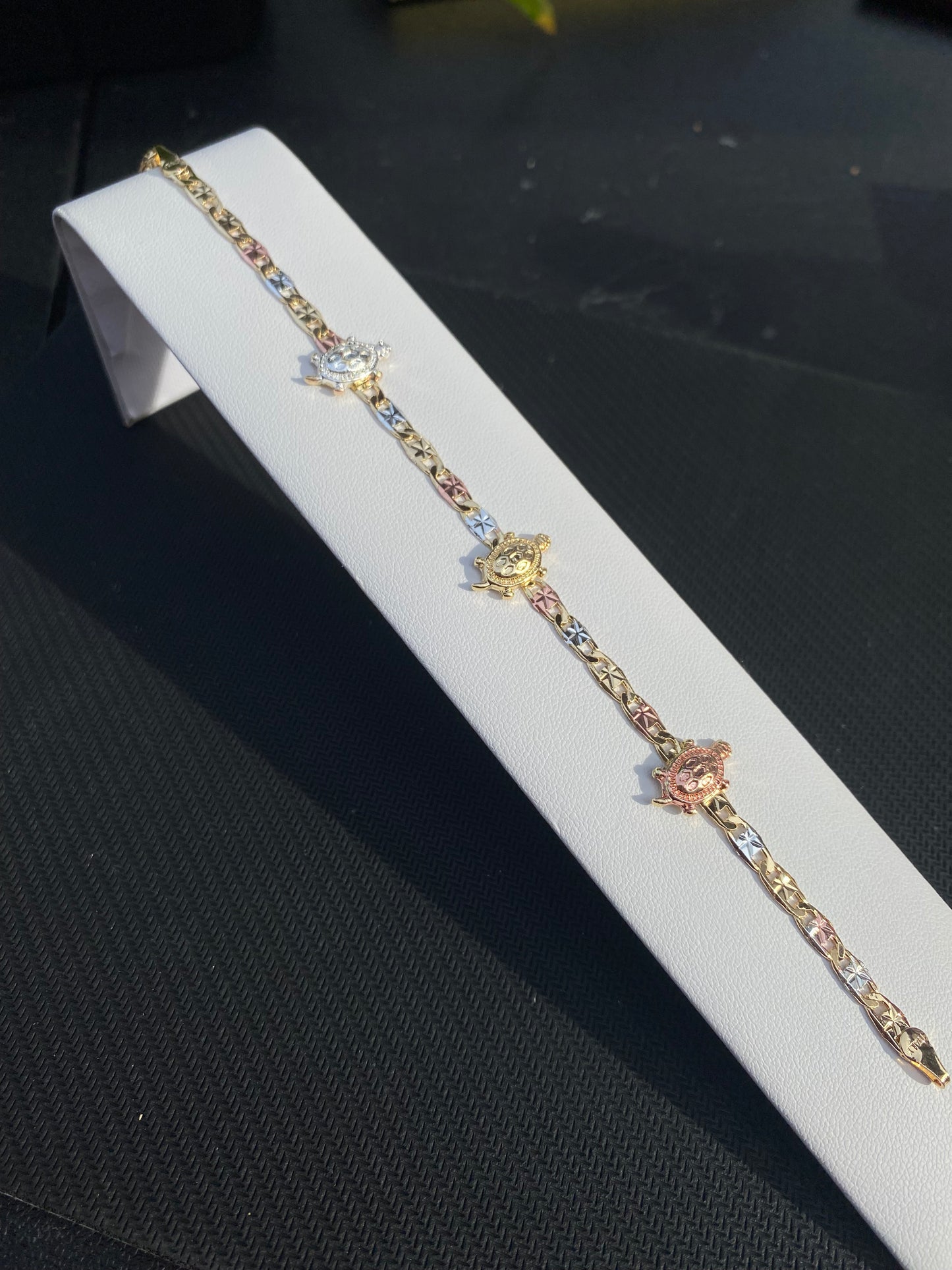 3 Toned Turtle Bracelet