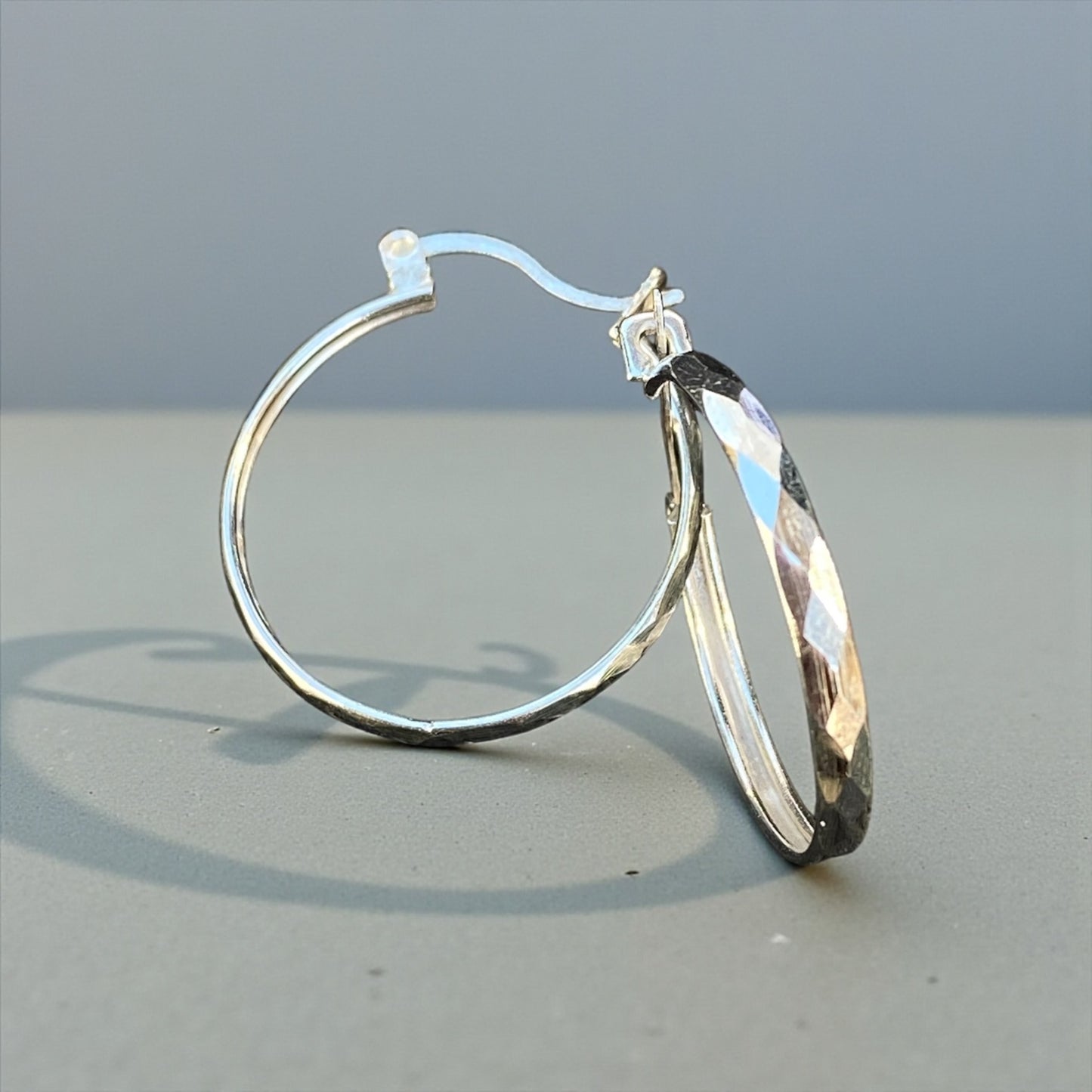 22 mm Silver 925 . Hoops