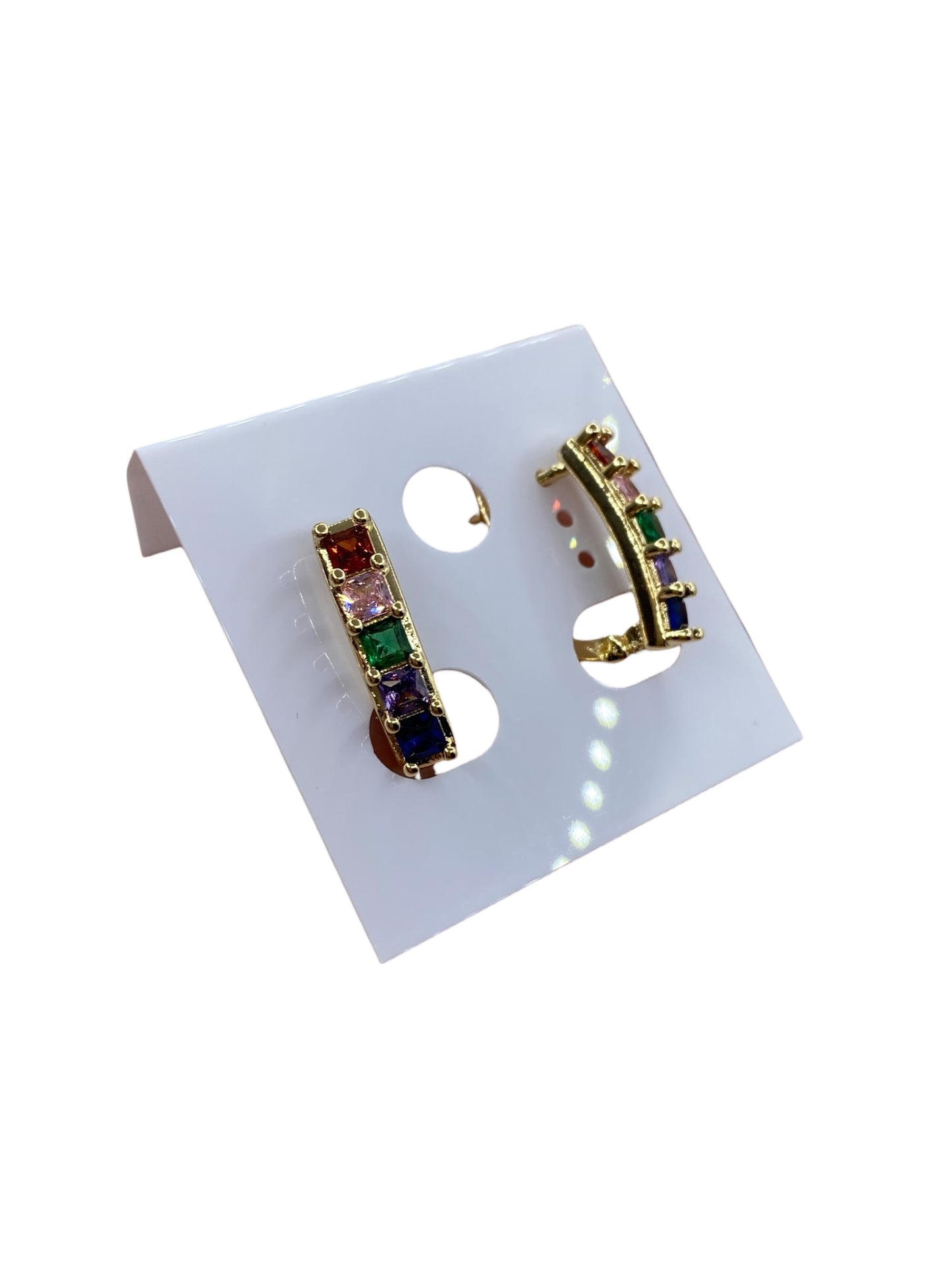 3 Colored Earrings