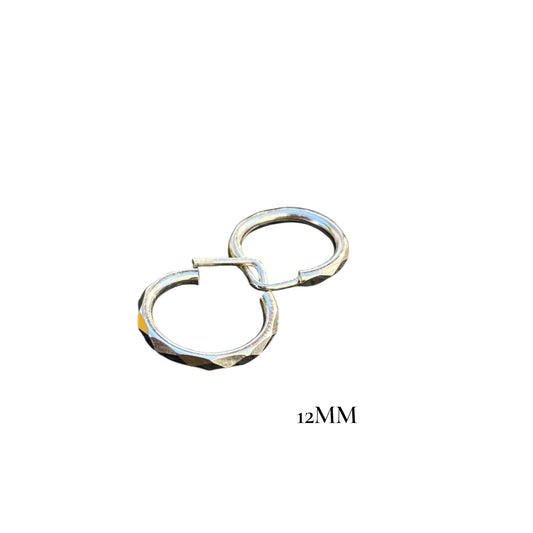 12mm Silver 925 Hoops