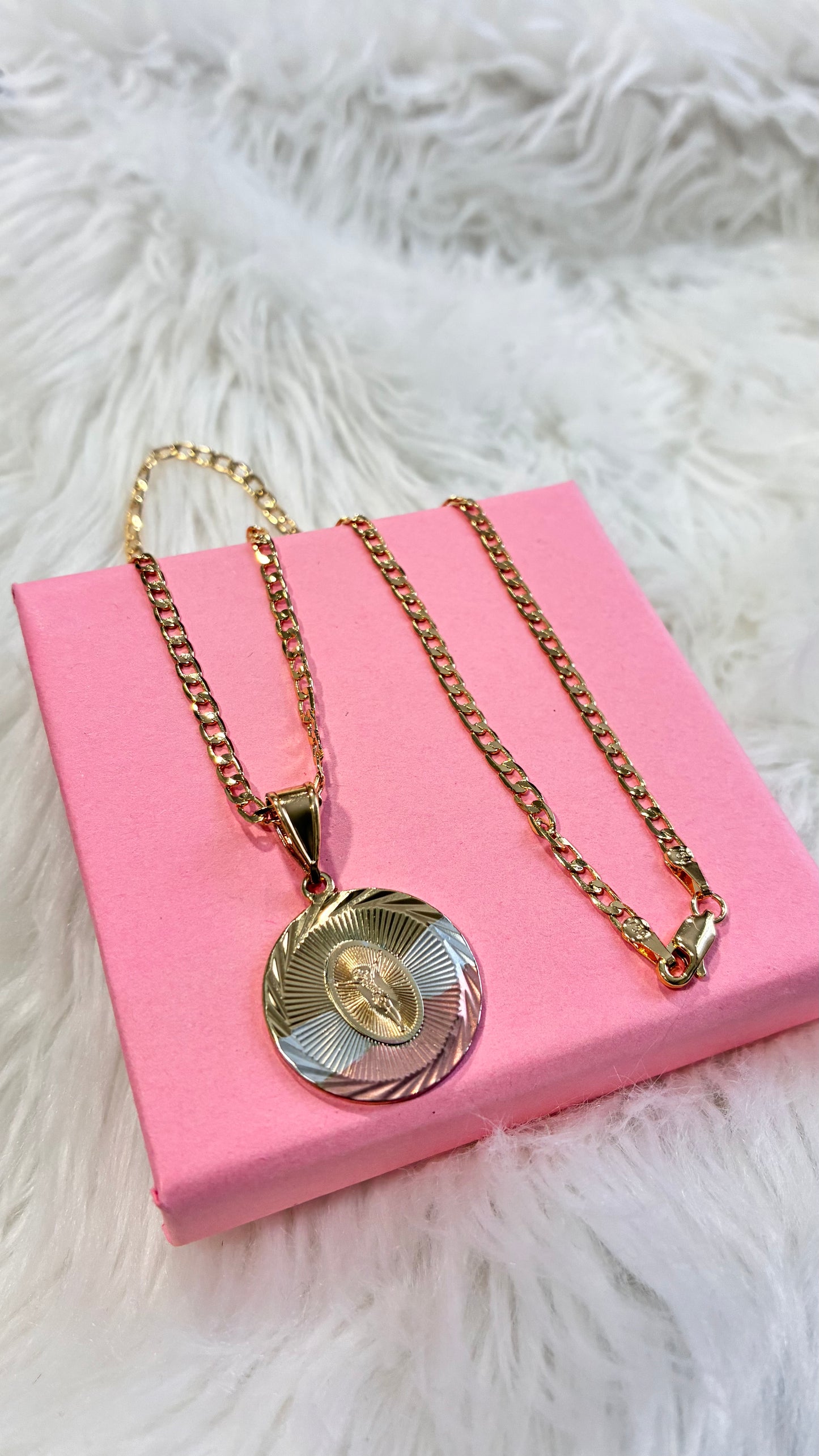 Jesus 3 Toned Necklace