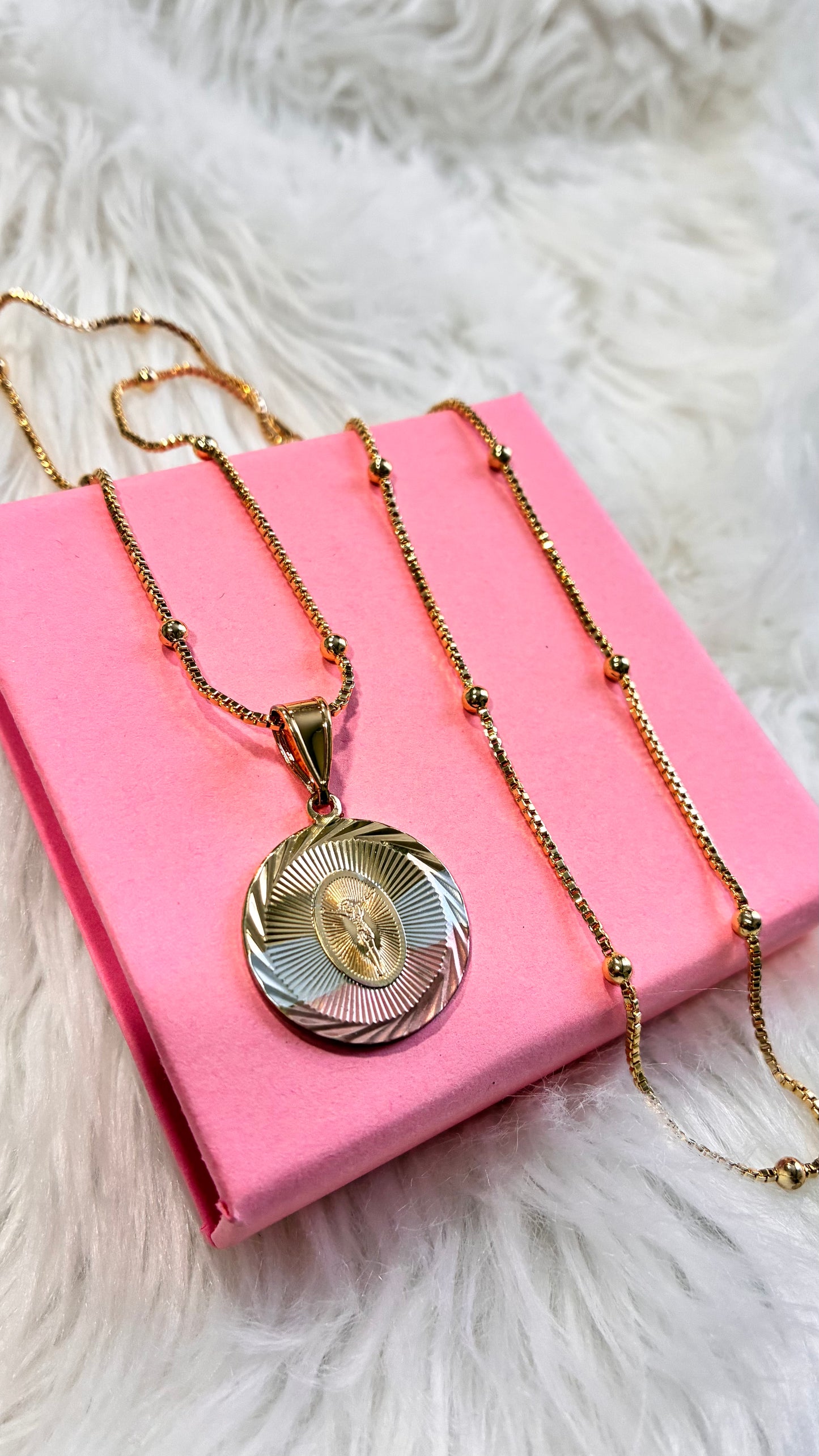 Jesus 3 Toned Necklace