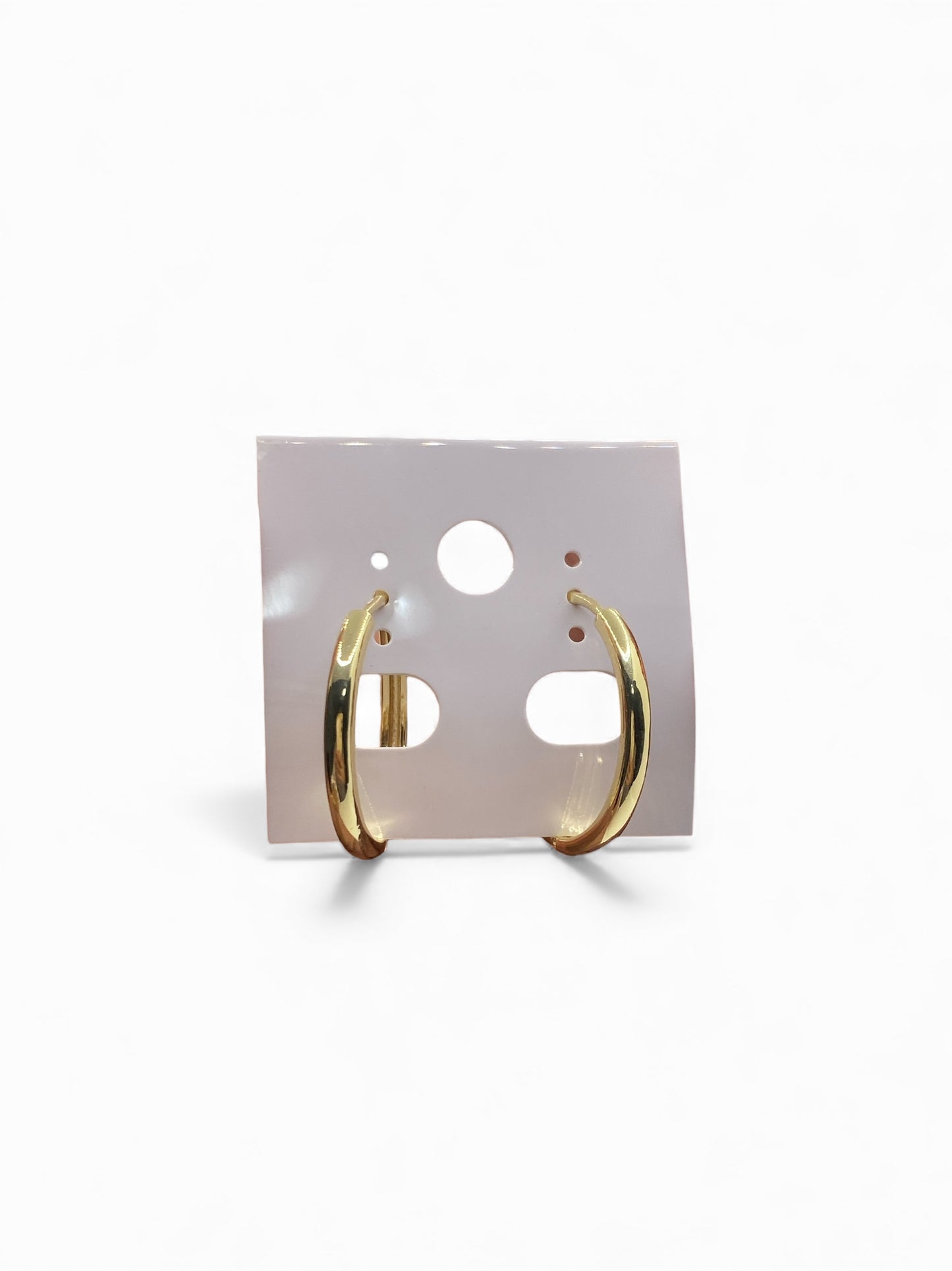 30mm Gold plated hoops