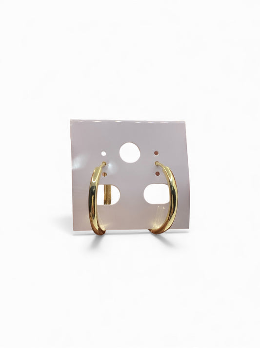 30mm Gold plated hoops