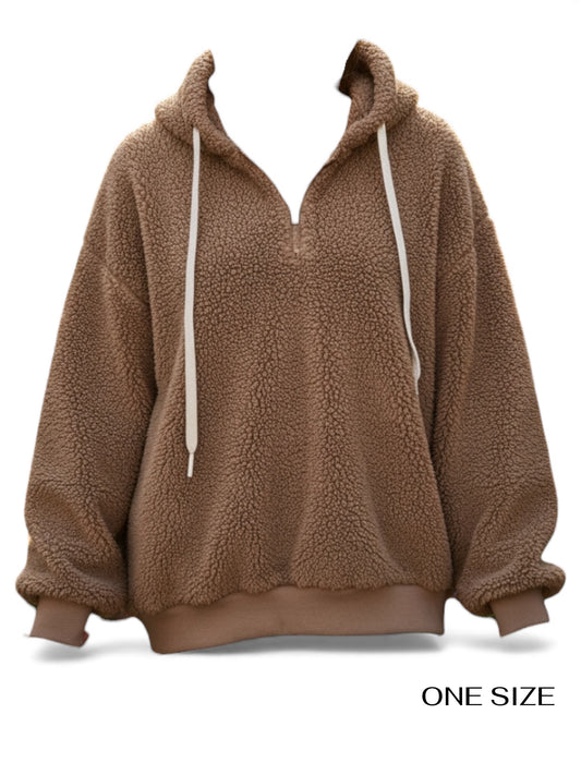 Warm Plush Pullover  Hoodie