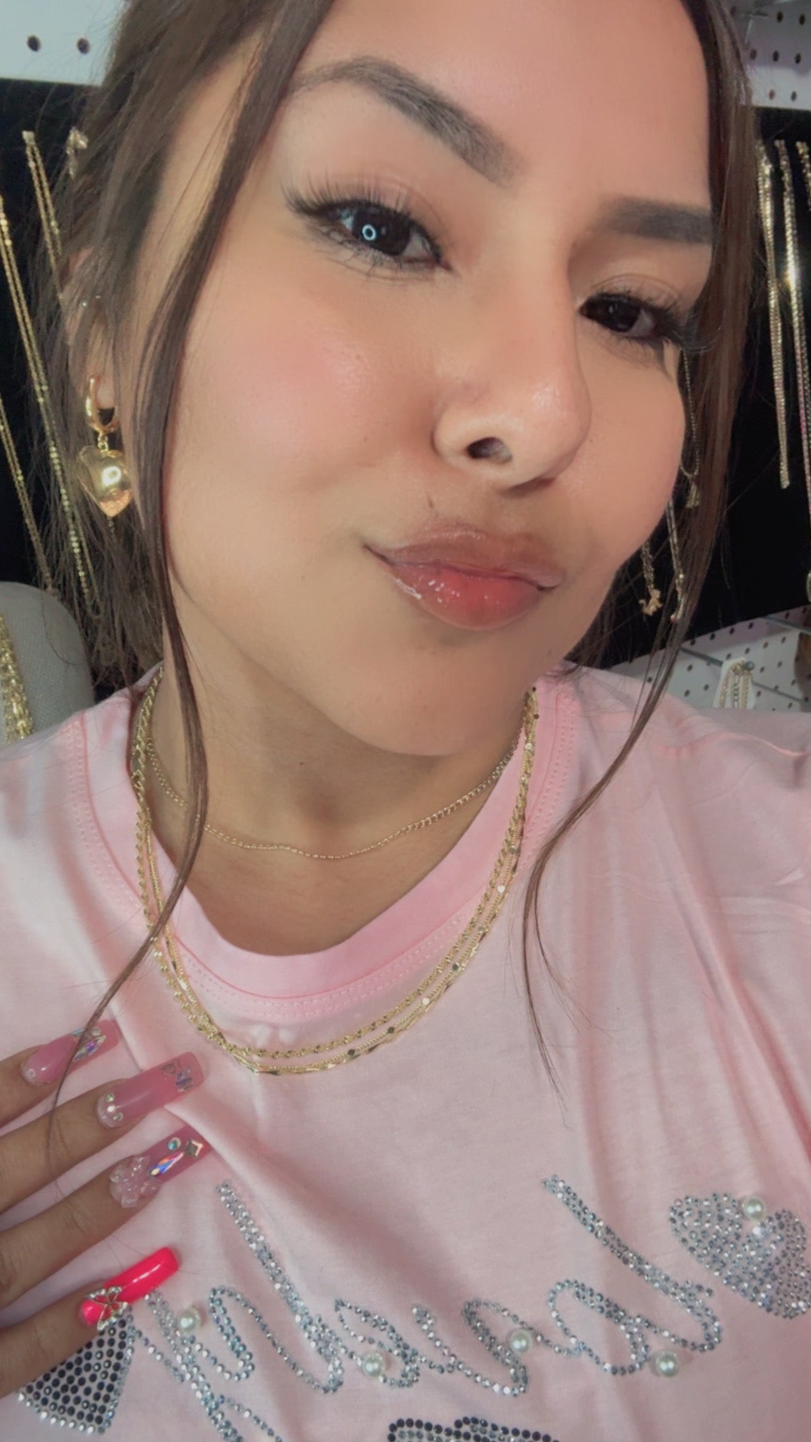 Thin arrow “18 shinny Necklace