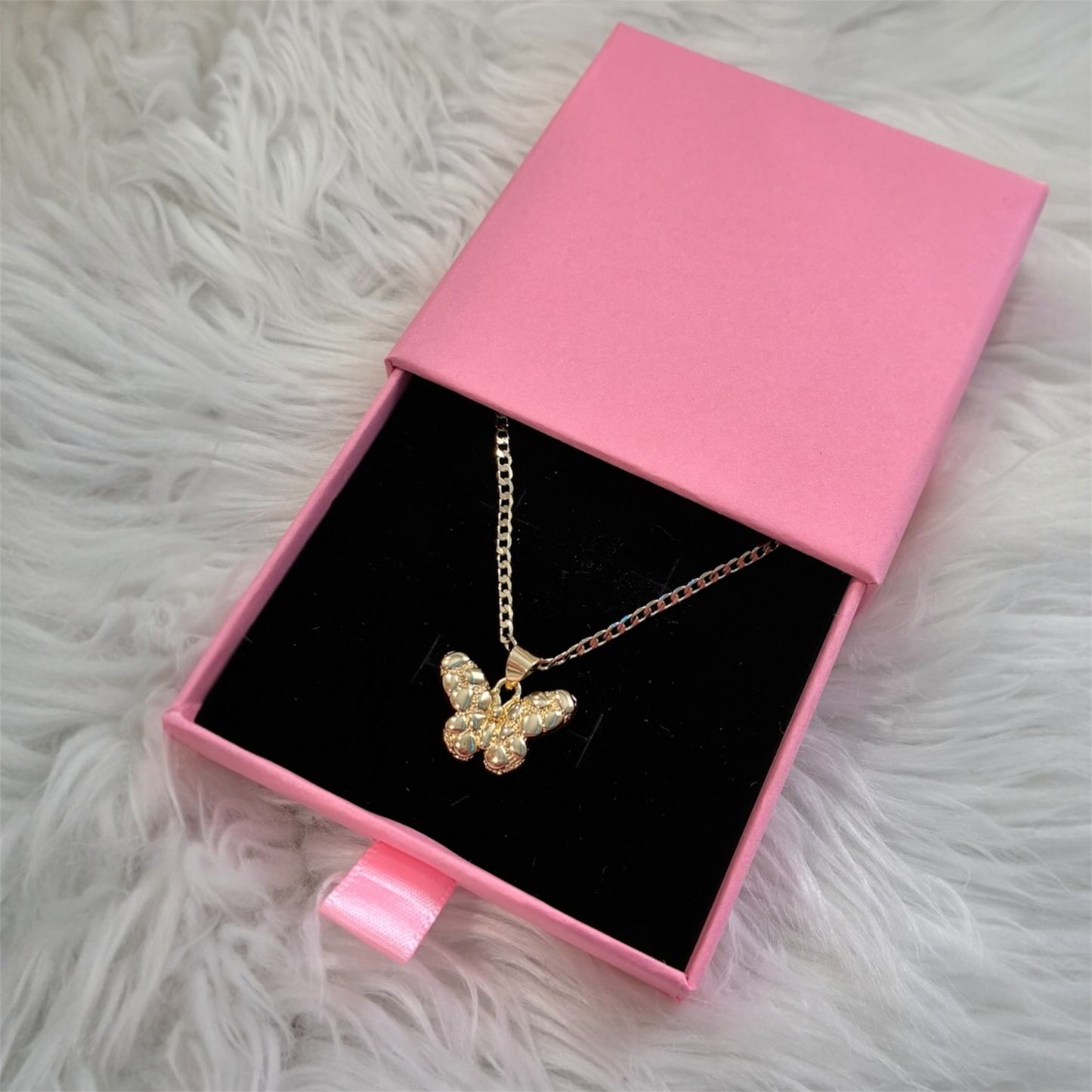 Nugget Butterfly Necklace