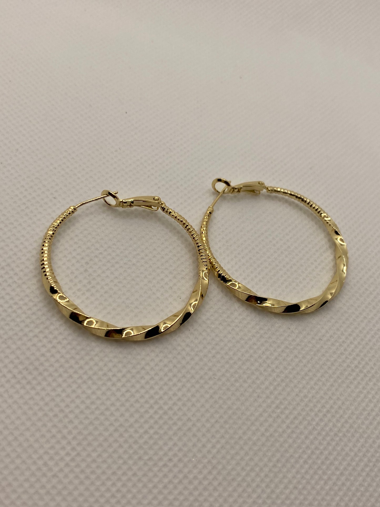 Arracadas 35mm 14k Gold Plated