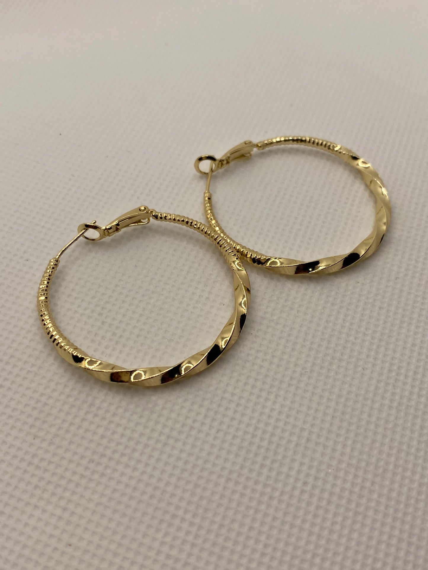 Arracadas 35mm 14k Gold Plated