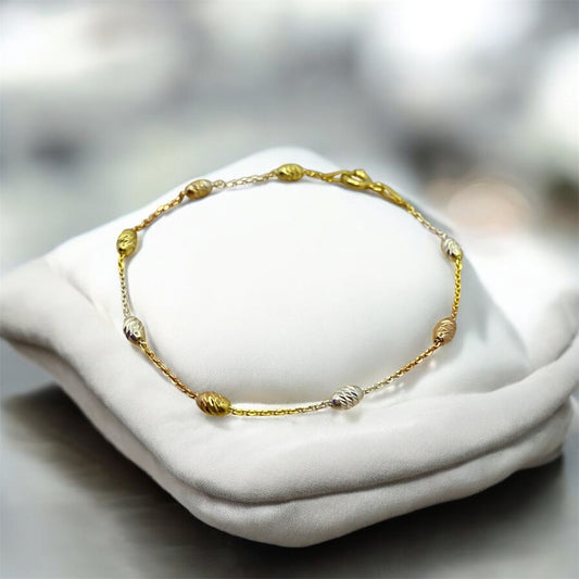 Three Toned Bracelet Silver 925.