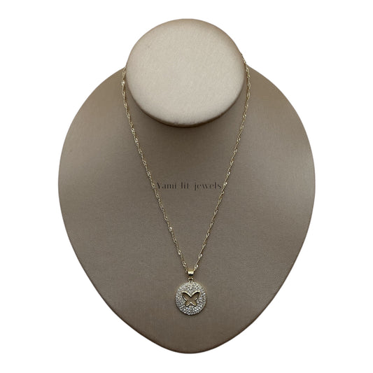 “16” inch Butterfly twirl Necklace ￼