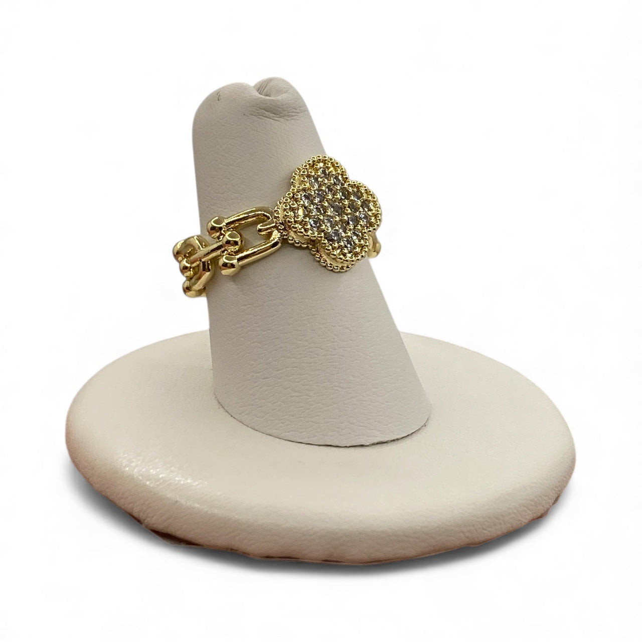 Clov.er 14k Plated Ring