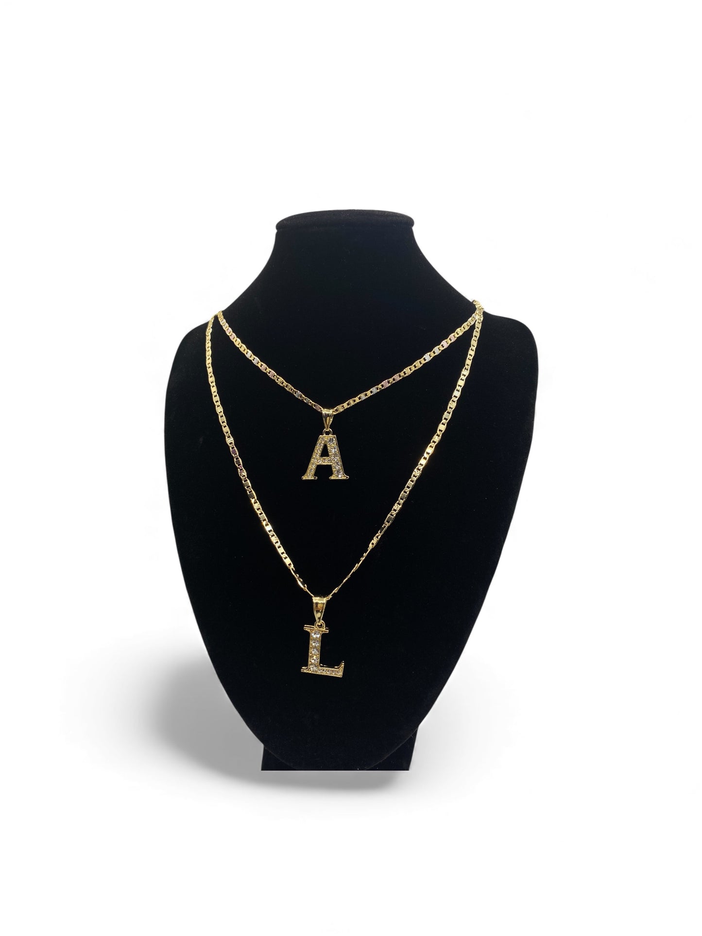Initial necklaces 14k Hold Plated