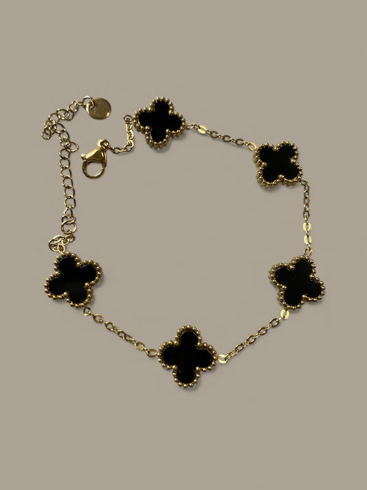 Clover Stain Steel Bracelet
