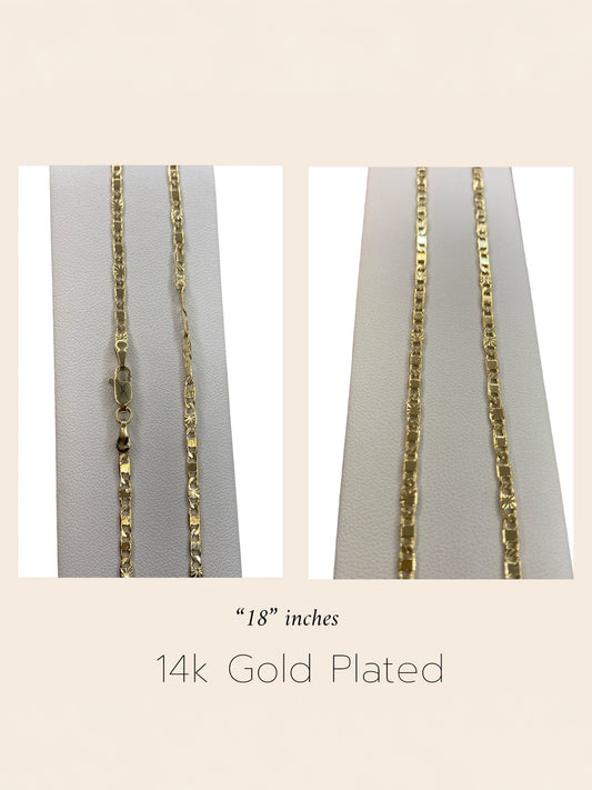 Star Necklace “18” Gold Plated