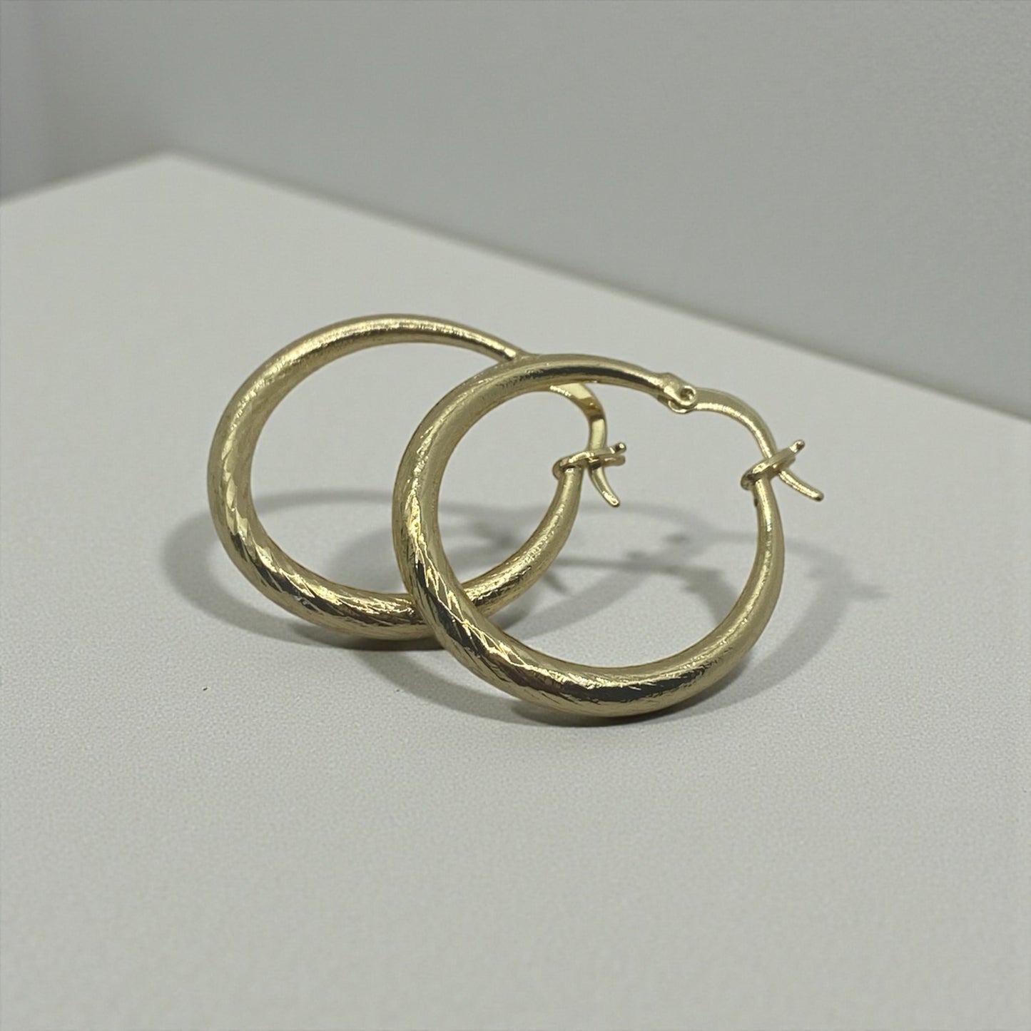30 mm 14k Gold Plated Hoops