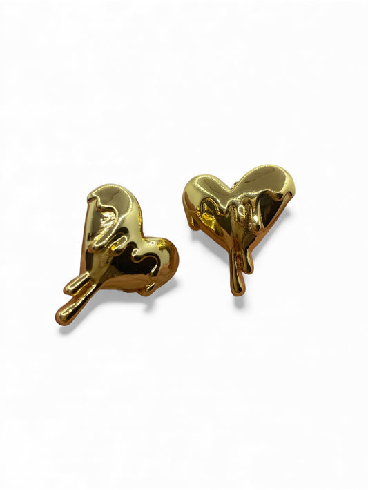 Heart drop Studs