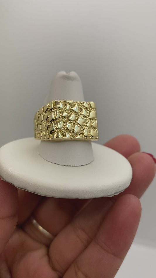 Unisex Thick Nugget Ring